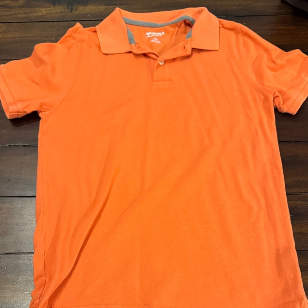 Boys Arizona Jean Company Vibrant Orange Polo Shirt